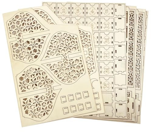 Adventskalender aus mit Schubladen - Countdown-Kalender | Holzverzierungen | Mondsternlichter-Kalender, Holzschubladen zu Hause, Handbuch