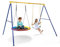 DREAMADE Balançoire Enfant Exterieur 3+ Ans&Adultes,Portique Balancoire Exterieur avec 2 Siège de Balançoires Charge Max. 300KG