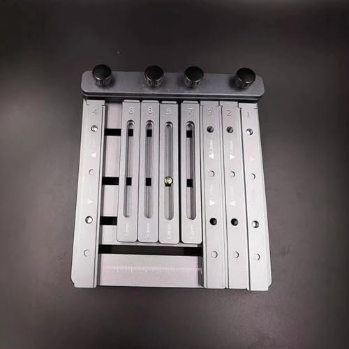 Toplionace Mini CNC Lötpasten Schablonendrucker Doppelseitige Leiterplattenhalterung mit Lasergravierten Skalen und Werkzeuglosem Spannwerkzeug