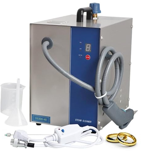 2600W Professional Jewelry Steam Cleaner Machine - 4Kg Steam Pressure, 3L Stainless Gem Steam Cleaner Machine with Cleaner Gun for Cleaning Diamond, Gold, Silver &Jewelry