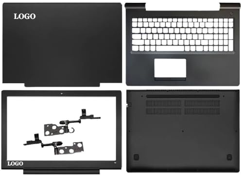LCD Back Cover Front Bezel Hinges Palmrest Keyboard Bottom Case For Laptop Compatible With 700-15 700-15ISK E520-15IKB Models(WITHKEYBOARDABCDHING)