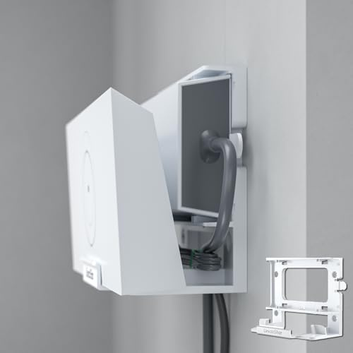 Router Wall Mount for Starlink Gen 3, All-in-One Bracket Holder for Standard V3 Router & Power Supply, Space-Saving Cable Organiser for Home & Motorhome, Starlink Accessories