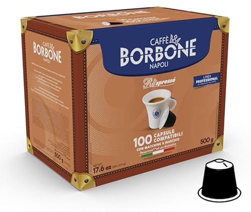300 Capsule Respresso Caffè Borbone Miscela Nera - Capsule Compatibile con macchine ad uso domestico Nespresso