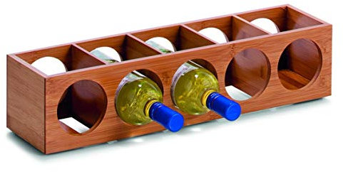 Zeller 13565 Weinregal 13.5 x 12.5 x 53 cm, Bamboo