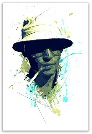 Kunstbruder Fear and Loathing in Las Vegas Color (div. Größen) - Kunst Druck auf Leinwand 40x60cm