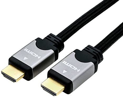 ROLINE HDMI High Speed Kabel mit Ethernet, ST-ST, schwarz / silber, 5 m