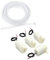 4 x Mikro-Tauchpumpe, Mini-Wasserpumpe, DC 3–5 V, mit 3 m langem transparentem Vinyl-Schlauch-Set für Aquarien, Gartenpflanzen.