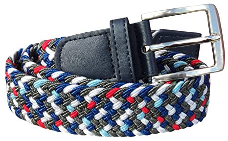 GENTS BELTS Stretchy Belts & , 5 Colours, Waist 26'' - 44'' (Muti 1, Medium-Large 32 - 38)