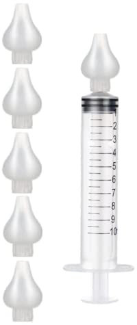 My Happy Nappy Nasenspülspritze für Kinder – 1 Spritze und 5 Einweg-Oliven im Lieferumfang enthalten – Nasendusche für Kinder – komplettes Nasenkabel – Made in Italy