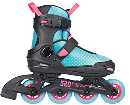 Firefly Ils 520 Inline-Skate, Black/Turquoise/Pink, 29 EU
