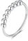 925 Sterling Silber Angst Spinning Ring mit Perlen I Anti-Stress Dekompression Angstring zum Drehen Stressabbau für Damen, Frauen und Mädchen (Silber, 52)