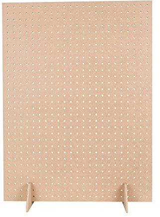 Freestanding Table Top Pegboard 800 x 600 mm with 25 mm Centres Perforated Display Board
