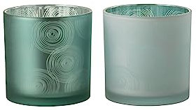 WINDLICHT SPIRALEN Glas Mix Large 2 Sortiert (2er Set)