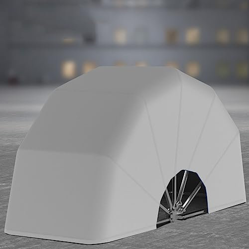 NOWLIN Capannone per parcheggio per Moto Tenda da Sole per Esterno Antipioggia per Garage Mobile Tenda in Tessuto Oxford Adatta per Giardino Cortile (A)