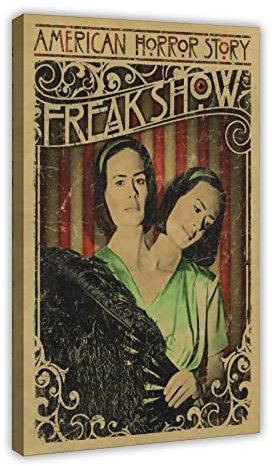 Vintage-Sideshow-Circus-Poster-Freak-Show-schlitzie-die-pinhead-Klassische-Leinwand-Gem-lde-Wand-Pos Leinwand Poster Wandkunst Dekor Druck Bild Gemälde für Wohnzimmer Schlafzimmer Dekoration