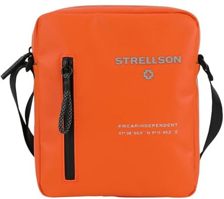Strellson - 2.0 Marcus Schultertasche für Herren, Umhängetasche in Orange, Maße 18 x 21 x 5 cm