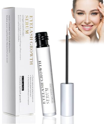 Wimpernserum,Natürliches für schnelleres Wimpernwachstum,Wimpernwachstumsserum,vollere und längere Wimpernpflege,Wimpernserum hormonfrei, Wimpernverlängerung,fördert gesunde kräftige Wimpern(5ML)