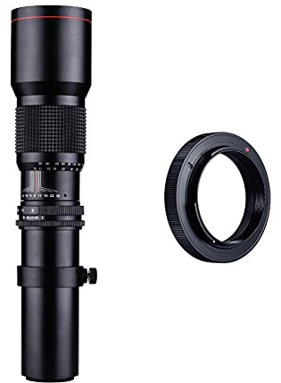500 Mm F/8.0-32 Multi-Coated-Teleobjektiv + T-Mount & A für Kameras