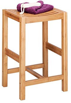 Zeller 13576 Hocker, Bamboo, ca. 35 x 30 x 55 cm, Braun
