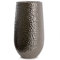 Kaheku Vase CORO, Keramik, Silber glasiert (H30 cm)