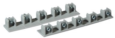 Liedeco Endkappen für Flächenvorhangschienen 3-5 läufig | grau | 2 Stück