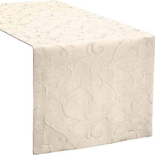 Erwin Müller Tischläufer Düsseldorf bügelfrei Natur Größe 40x170 cm