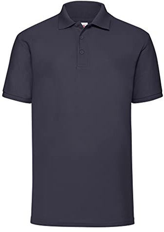 Fruit of the Loom Mens 65/35 Pique Short Sleeve Polo Shirt (2XL) (Deep Navy)