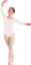 Arabesque Ballettanzug für Damen, 3/4-Ärmel, mehrere Farben, 2002, Weiß, 34