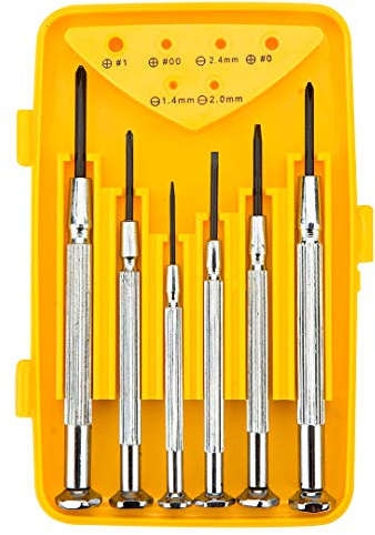 Topex 39D559 Precision Screwdriver Set (1.4, 2.0, 2.4 mm, PH00, PH0, PH1 Bits)