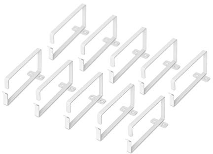 DIGITUS cable guide bar 70 x 150 mm - 10 pieces - network cabinet 19 inch - cable management - gray