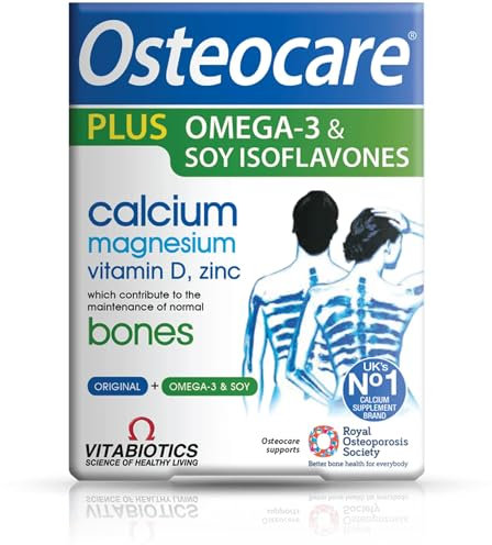 Vitabiotics Osteocare Plus Omega-3 and Soy Isoflavones - 84 Tablets/Capsules