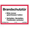 Aufkleber Brandschutztür Folie selbstklebend 21x29,7 cm (Feuerschutztür, Brandschutz, Warnschild) praxisbewährt, wetterfest