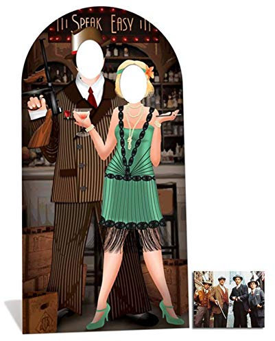 Fan Pack - Roaring 1920s Speakeasy Lifesize Cardboard Cutout/Standee - Gangsters and Molls - Includes 8x10 (20x25cm) Star Photo
