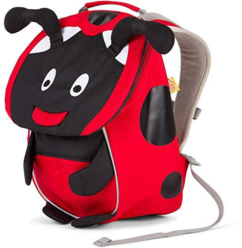 Affenzahn Little Friend Kindergarten-Rucksack für Kinder 1-3 Jahre für Kinder im Kindergarten und Kinderrucksack für den Kindergarten, Marienkäfer - Rot, Standardgröße