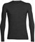 Icebreaker Herren Merino Wolle Anatomica Langarm Crewe T-Shirt - 150 Ultraleichtes Material - Jet Heather, S