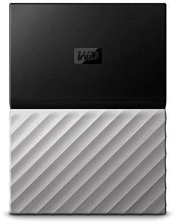 WD My Passport Ultra Disque Dur Externe Portable 1To avec Sauvegarde Automatique pour PC, Xbox One et Playstation 4 - Noir/Gris
