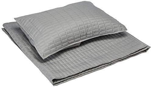 Comfort Spaces All Season, Lightweight, Coverlet Bedspread Bedding, Matching Shams, Microfiber, Grey, Twin/Twin XL(66x90)