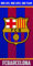 Fc Barcelona Toalla 100% Algodón, Azulgrana 70 x 140 cm