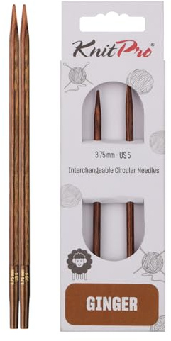KnitPro Ginger Interchangeable Circular Needles 4 (10cm) | 3.75mm