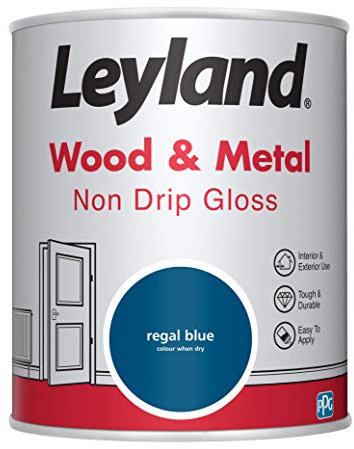 Leyland Wood & Metal Non Drip Gloss, Regal Blue, 750ml