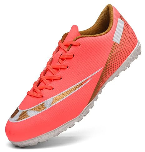 Topwolve Fußballschuhe Herren Kunstrasen Fussballschuhe Professionelle Kinder Athletics Trainingsschuhe Sport Outdoor Football Schuhe,Rosa,39 EU