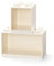 Room Copenhagen 2 Count LEGO Brick Shelf Set - 2 Tiered Shelf, Contemporary Style, Wall Mount, Stackable, White