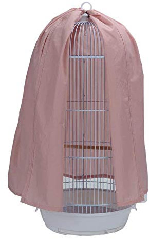 YITON Vogelkäfig Abdeckung Klassische Runde Kuppel Oben Vogelkäfig Abdeckung Schild Vogelkäfig Lichtabdeckungen Rock Zubehör 2St Pink