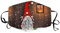 Lulupi Mundschutz Waschbar mit Weihnachten Motiv Maske Bandana Lustige Multifunktionstuch Herren Damen Atmungsaktive Baumwolle Stoffmask Mund und Nasenschutz Staubdicht Motorrad Halstuch
