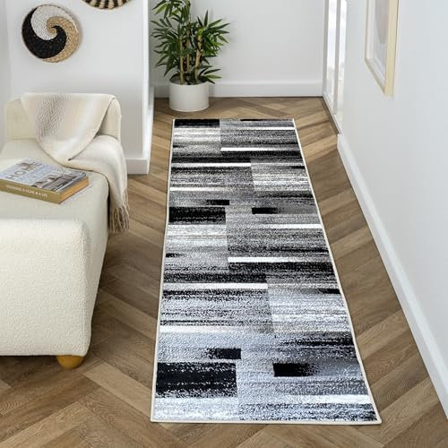 LUXE WEAVERS Art Deco Teppich, abstrakt, geometrisch, mittelflorig, schmutzabweisend, Grau