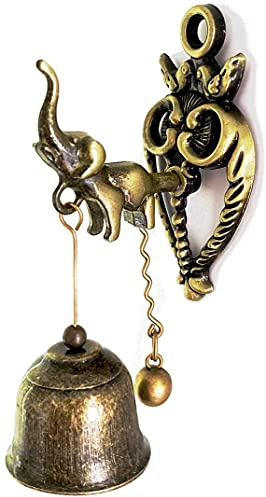 Alnicov Vintage-Elefanten-Glocke, dekorativ, stark haftend, magnetisch, für Garten und Zuhause
