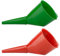 PACK OF 2 fuel funnel with filter oil,petrol,diesel,water ad-blue red/green