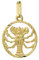 NKlaus Krebs Sternzeichen 585 Gelb Gold 14 Karat 15mm Kettenanhänger Horoskop Zodiak 13321