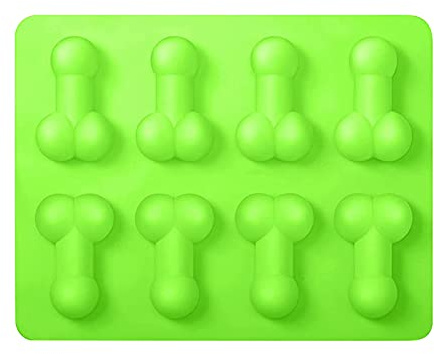 Moule en Silicone de Forme drôle Bac à glaçons Moules à Chocolat pour gâteaux et pâtisseries Fantaisie Moules de Cuisson d'outils Rose d'artisanat en Sucre Rose pour Anniversaire de fête (Vert)