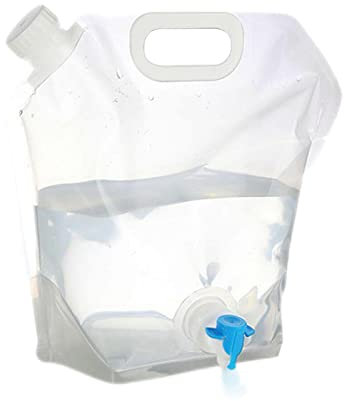 Sac d'eau Pliable, 5L/10L Bidon Eau Pliable avec Robinet et Couvercle, Sac à Eau Potable Conteneur d'eau Poche d'eau Réservoir d'eau Flexible pour Camping Car Voyage Randonnée Pique-Nique Barbecue